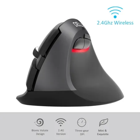 Delux M618Mini GX - 2.4GHz - wireless mouse - ergonomic - USB