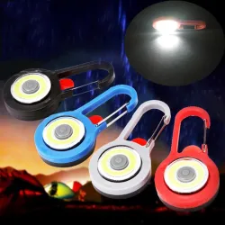 LED carabiner - warning lamp - for hiking / camping / night walking