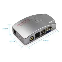 PC signal converter box - adapter - VGA to TV AV RCA - NTSC PAL