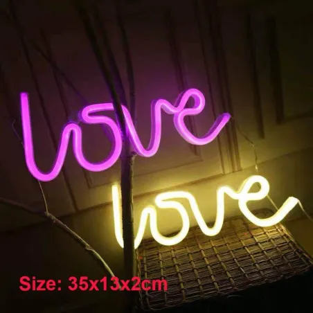 Love shaped - LED neon lights / night light - USB