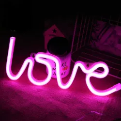 Love shaped - LED neon lights / night light - USB