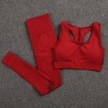 Elastic push up bra / leggings - fitness - 2 piece set