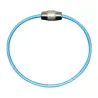 Stainless steel wire keyring - round rope - screwable connectorKeyrings