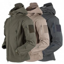 Male Jacket Outdoor Soft Shell Fleece Men's And Women's Windproof Waterproof Breathable And Thermal Three In One Youth Hooded