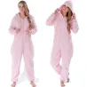 Winter Warm Pyjamas Women Onesies Fluffy Fleece Jumpsuits Sleepwear Overall Plus Size Hood Sets Pajamas Onesie For Women Adult