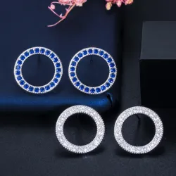 Love pendant - necklace and earrings set for women - classic cubic zirconia crystal