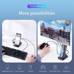Baseus Type C HUB Docking Station For Samsung S20 S10 Dex Pad Station USB C To HDMI-compatible Dock Power Adapter For Huawei P30