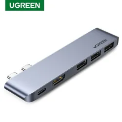 UGREEN - HUB USB C double type-C vers multi USB 3.0 4K HDMI - adaptateur Thunderbolt 3 - pour MacBook Pro Air