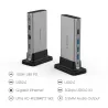 11 in 1 USB C HUB Type C to Multi HDMI RJ45 VGA USB 3.0 2.0 with Power (100W )Adapter Docking Station for MacBook Pro USB-C Hub
