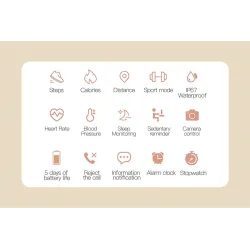 2021 - smart watch for women  - heart rate - blood pressure - waterproof