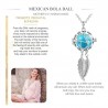 Pregnancy necklace - dreamcatcher with stainless steel feathers / Mexican Bola ball with soundNecklaces