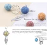 EUDORA 18mm feather necklace - 18MM chime ball chain for pregnant women - as gift