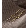 Long hanging earrings for women -  golden /copper - elegant
