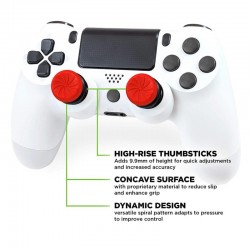 2Pcs Hand Grip Extenders Caps High-Rise Covers for PS4 Controller Performance Thumb Grips High-Rise Caps For Playstation 4