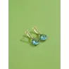 Earrings Copper Blue Water Drop Cubic Zircon Earring For Women Engagement Jewelry Recommend Romantic Gift