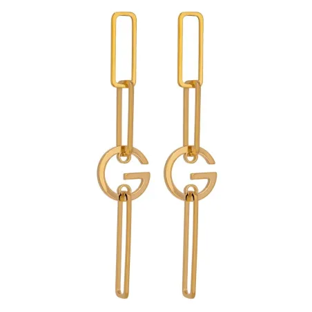 Long hanging earrings for women -  golden /copper - elegant