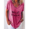 Classic loose t-shirt - short sleeve - letter printedBlouses & shirts