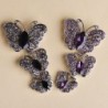 Vintage brooch with triple crystal butterfliesBrooches
