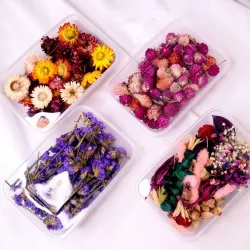Fleurs séchées - décoration pour fabrication de bougies / artisanat en résine