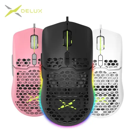 Honeycomb deluxe lightweight gaming mouse - 67gram -  ultra weave cable for computer gamer