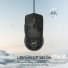 Honeycomb deluxe lightweight gaming mouse - 67gram -  ultra weave cable for computer gamer