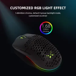 Honeycomb deluxe lightweight gaming mouse - 67gram -  ultra weave cable for computer gamer