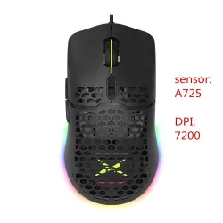 Honeycomb deluxe lightweight gaming mouse - 67gram -  ultra weave cable for computer gamer