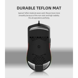 Honeycomb deluxe lightweight gaming mouse - 67gram -  ultra weave cable for computer gamer