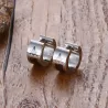 Small silver earrings - with Masonic sign - unisexEarrings