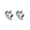 Small silver earrings - with Masonic sign - unisexEarrings