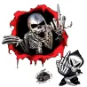 Skull finger design - vinyl car sticker