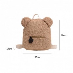 Trendy small backpack - with bear ears - lamb fleece