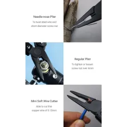 NexTool Black Knight - 11 in 1 multifunction tool - folding pliers / scissors / opener / screwdriversKnives & Multitools