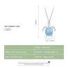 Elegant necklace with blue turtle - 925 sterling silver