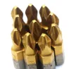 10pcs/lot 25mm Screwdriver Bits 1/4 Inch Titanium Coated Anti Slip Phillips Hex Shank PH2 Electric Screw Driver Bit Hand Tools