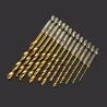 Daniu high speed drilling bit set - 13 pieces - 1.5 / 6.5mm - high speed - titanium coated