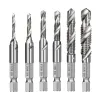 HSS drill bits - screw metric thread - hex shank - 1/4 inch - M3 / M10 - 6 pieces