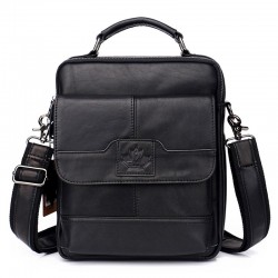 Elegant shoulder bag - with zippers - genuine leatherBags