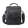 Elegant shoulder bag - with zippers - genuine leatherBags