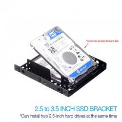 UTHAI G16 - thick - double-layer hard drive bracket - 2.5 to 3.5 inch hard disk Bay