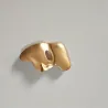 Broche à la mode - abstrait géométrique - forme demi-visage
