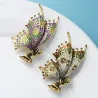Vintage brooch - fairy with butterfly wings