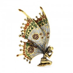 Vintage brooch - fairy with butterfly wingsBrooches