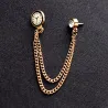 Broche avec une tendance coréenne - broche avec une montre et une chaîne