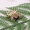Crystal ladybird - elegant brooch