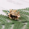 Crystal ladybird - elegant brooch