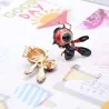 Big-Eye - abeille - broche strass