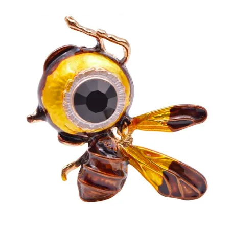 Big-Eye - abeille - broche strass