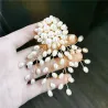 Branch with oval pearls - fashionable brooch