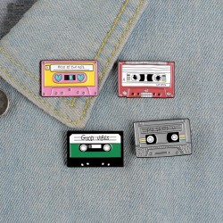 90's music tape - vintage enamel pin